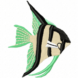 Fishes Embroidery Design 7 Fishes Embroidery Design 7